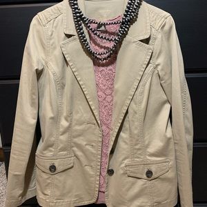 💗⚡️🔥 Sonoma women’s size Large khaki colored blazer